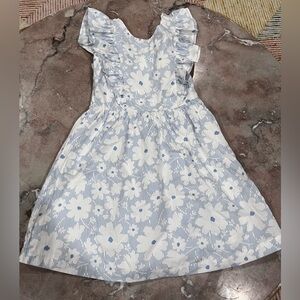 Super cute, flutter sleeve, apron dress.